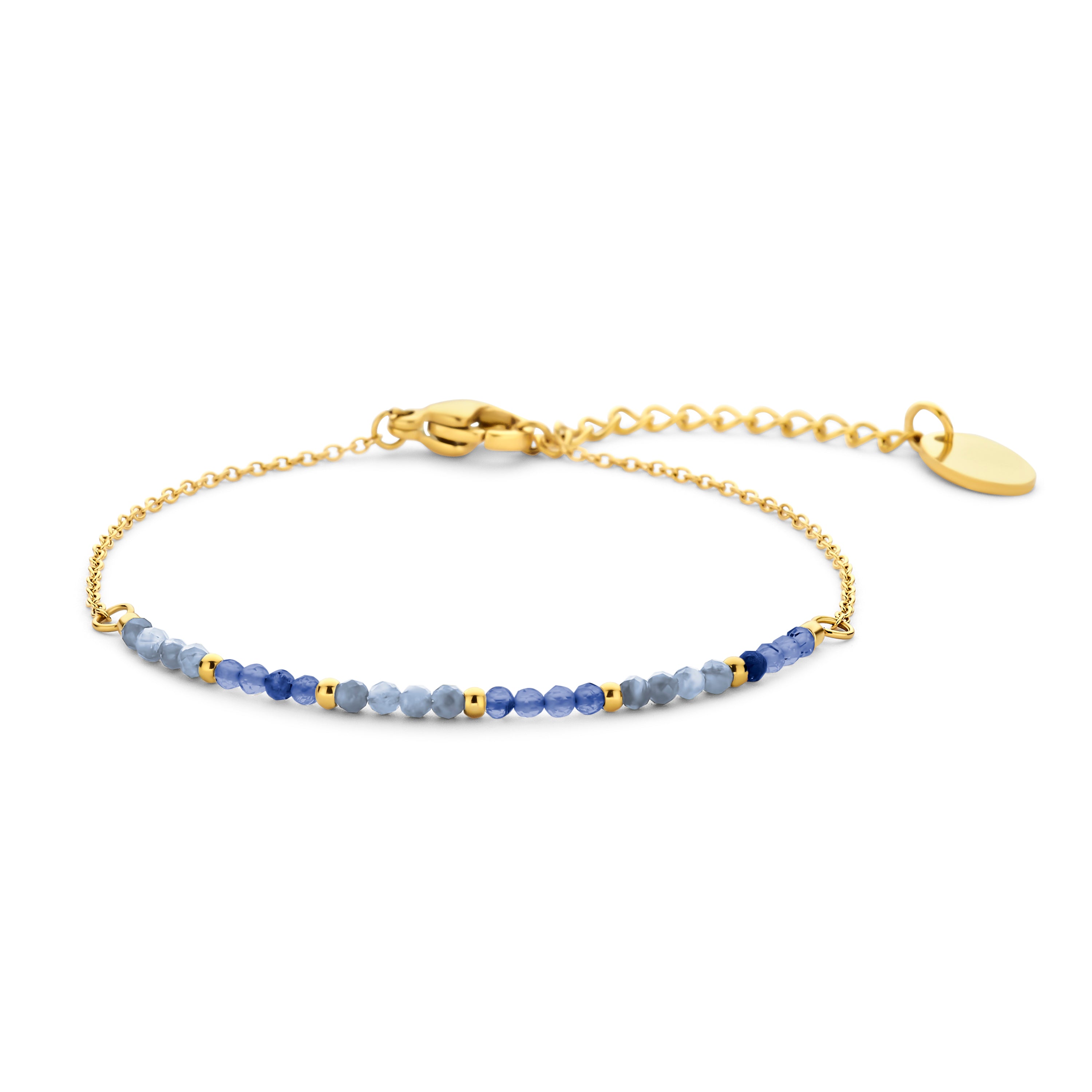 Bracelet with multi-color beads minimalistic
