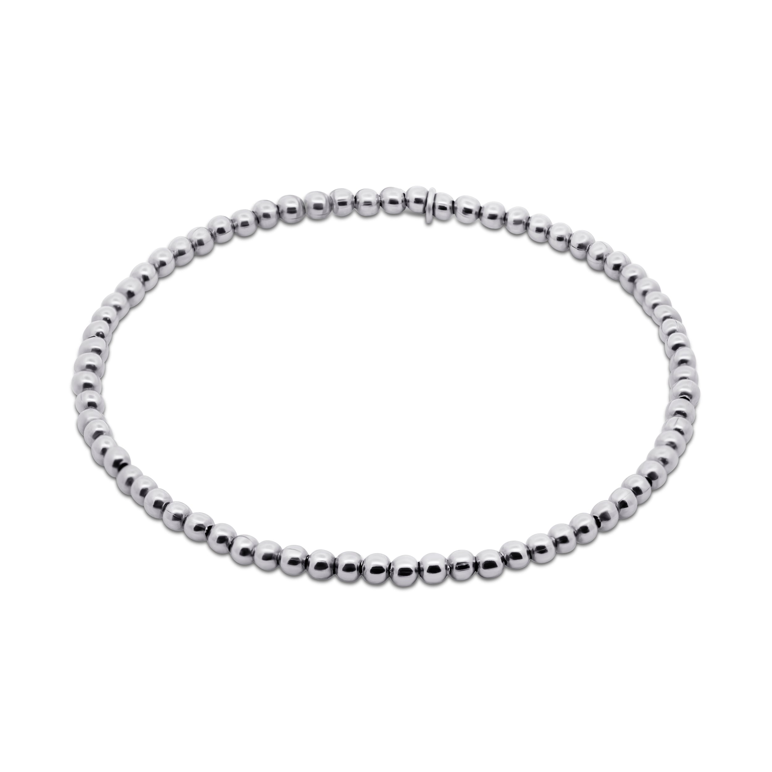 Classic Stainless Steel Bead Bracelet