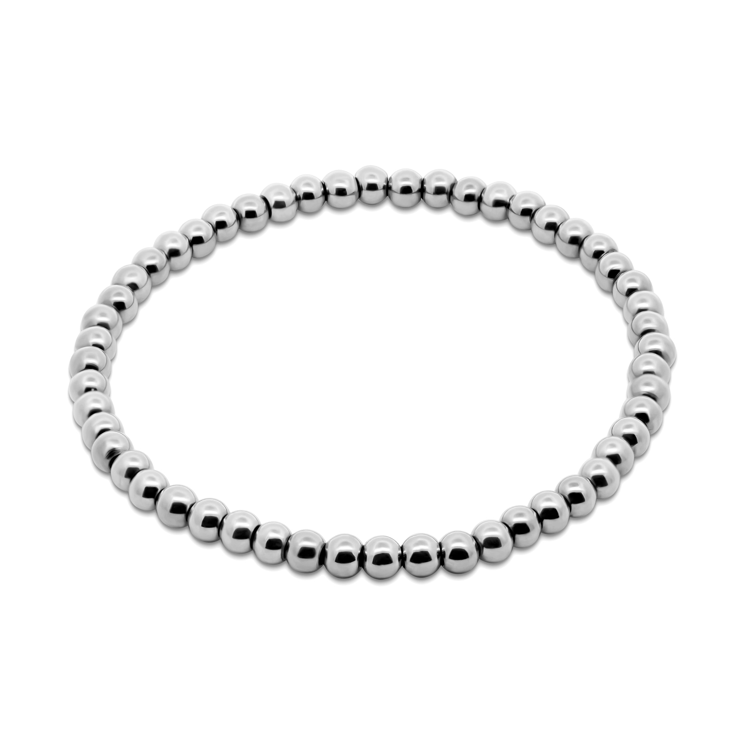 Classic Stainless Steel Bead Bracelet