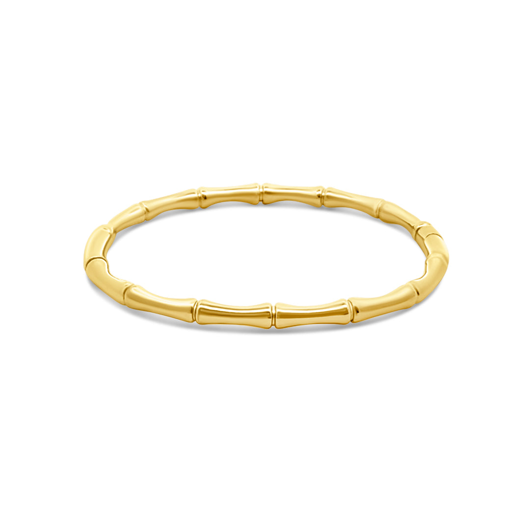 Bamboo-Inspired Bangle Bracelet