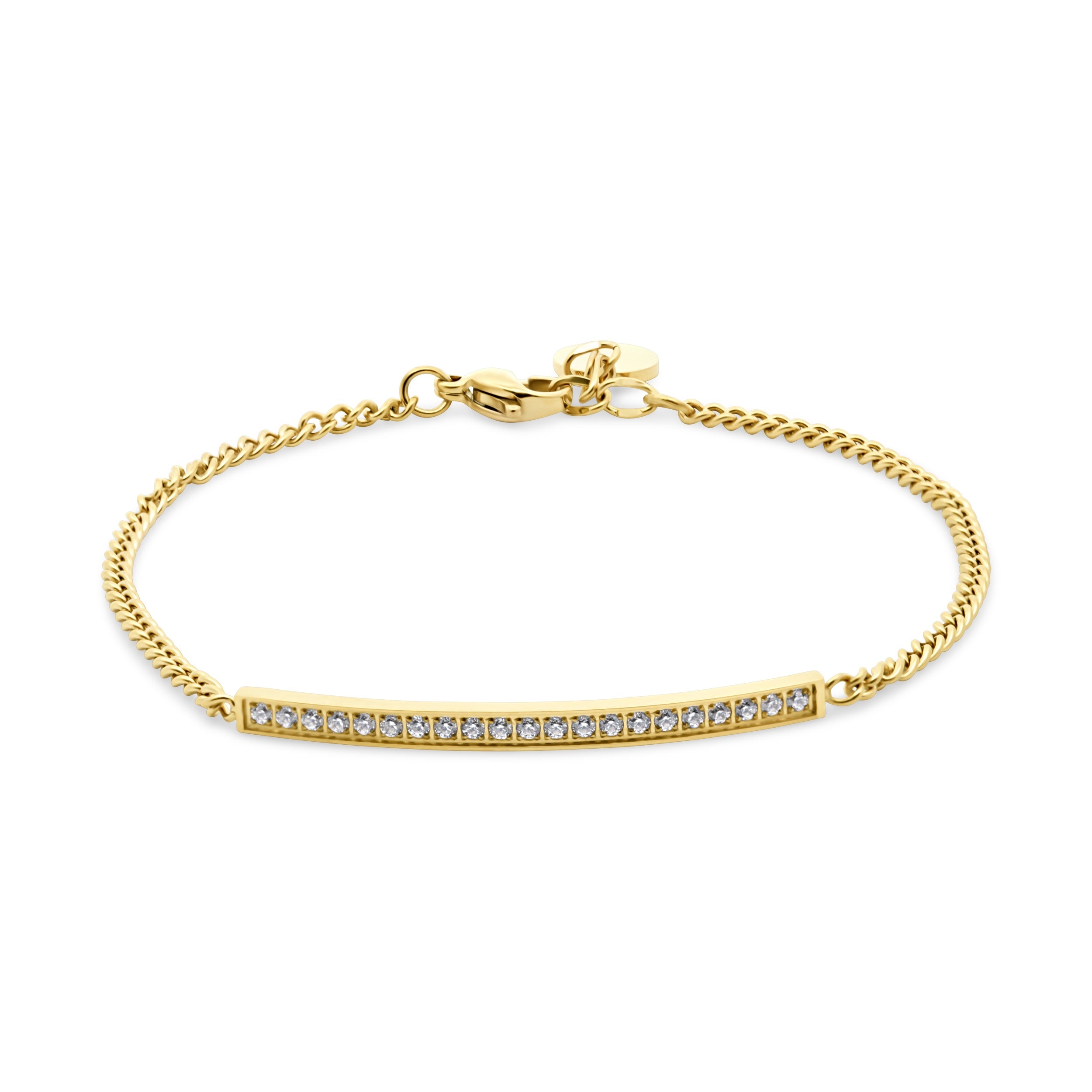 Bracelet with zirconia bar