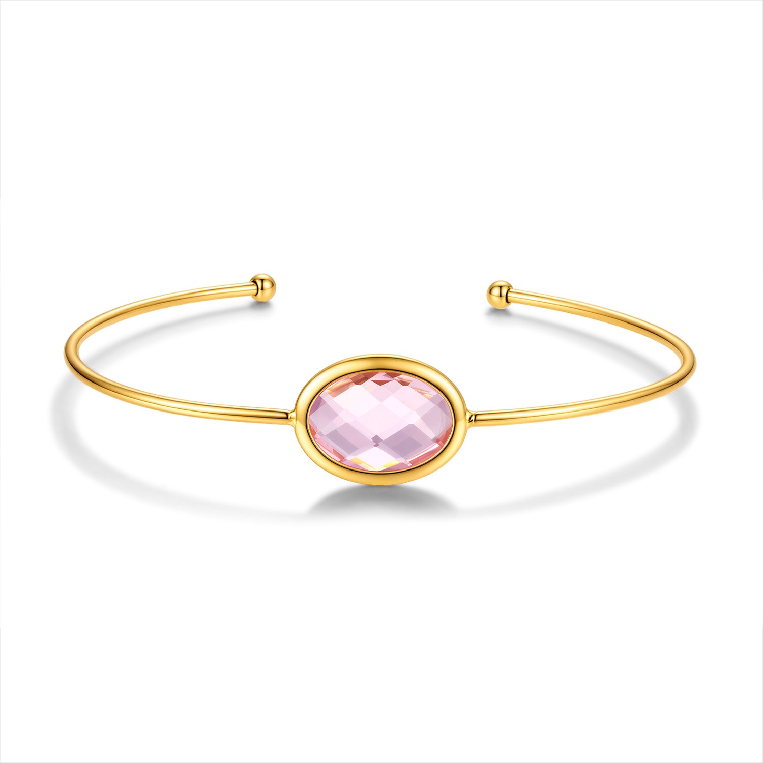 Bangle with glass stones