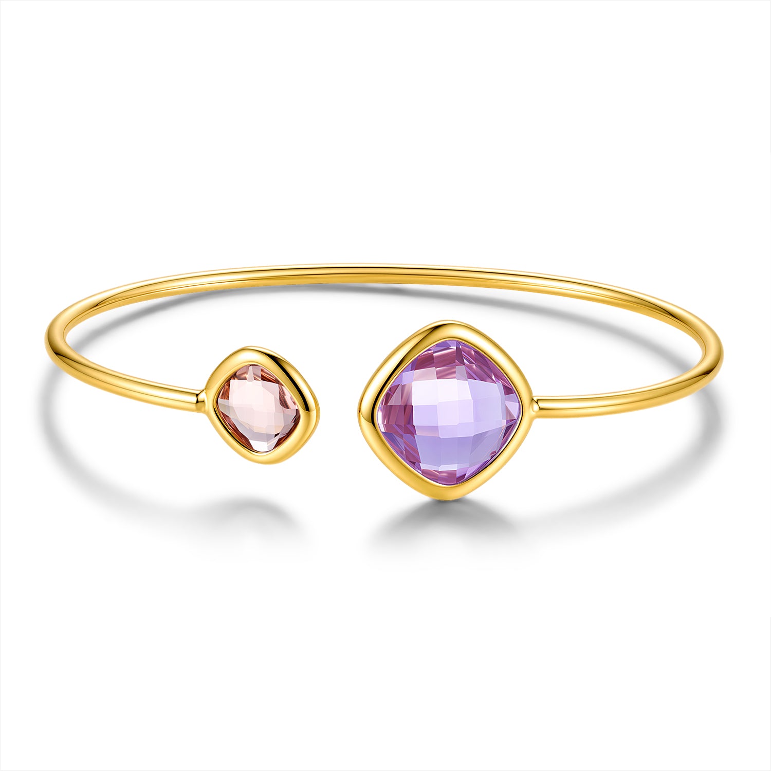 Bangle with glass stones