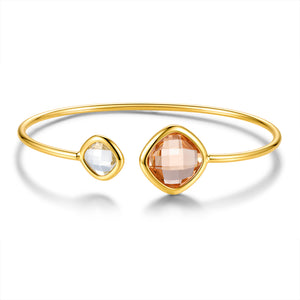 Bangle with glass stones