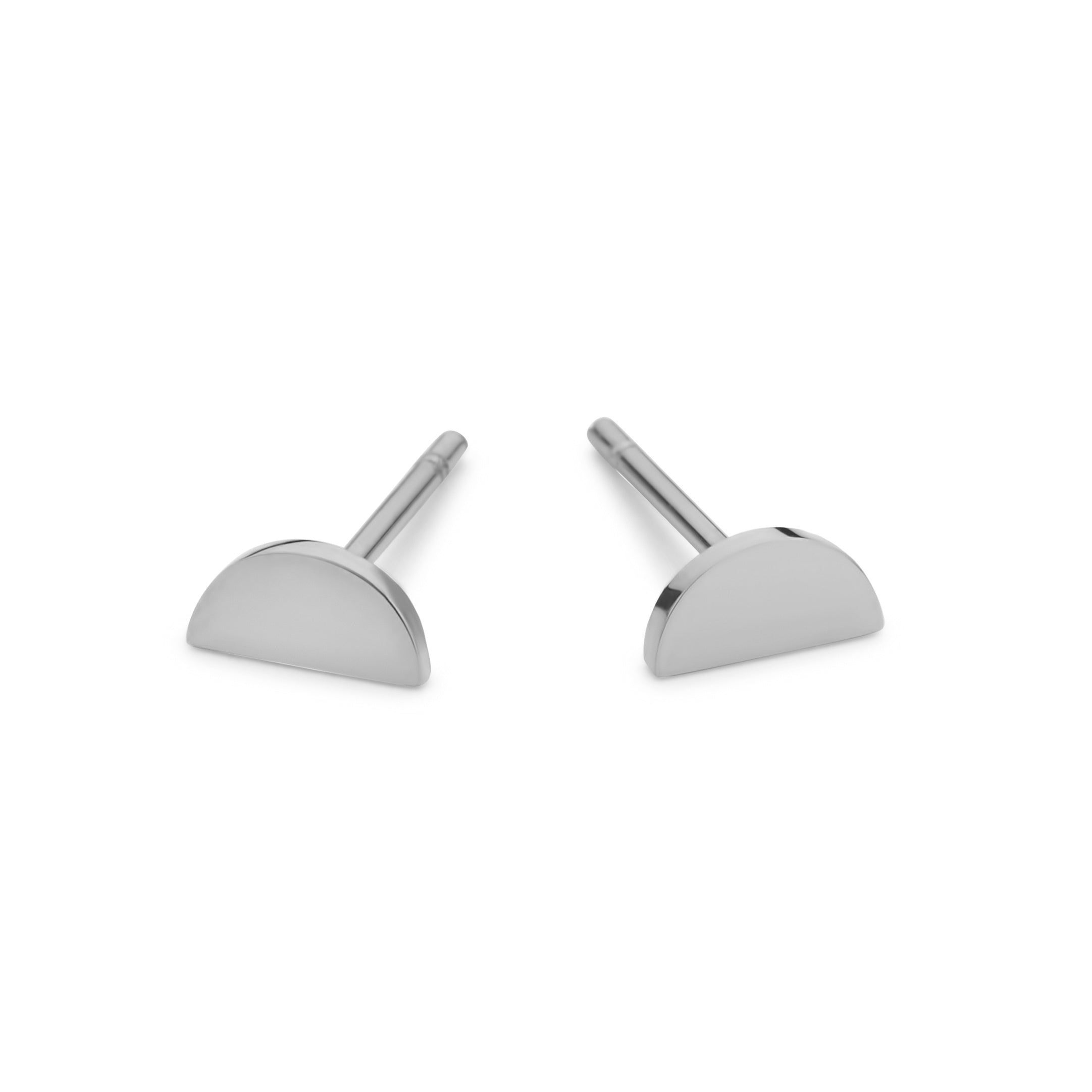 Stud earrings semicircle