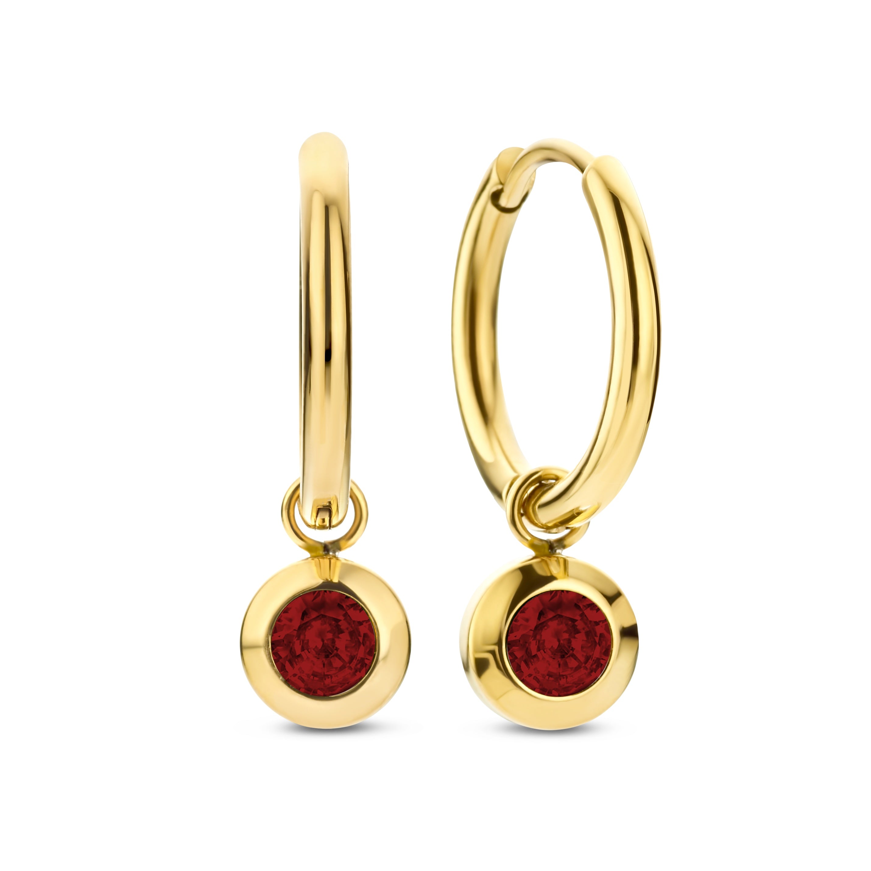 Earrings with zirconia