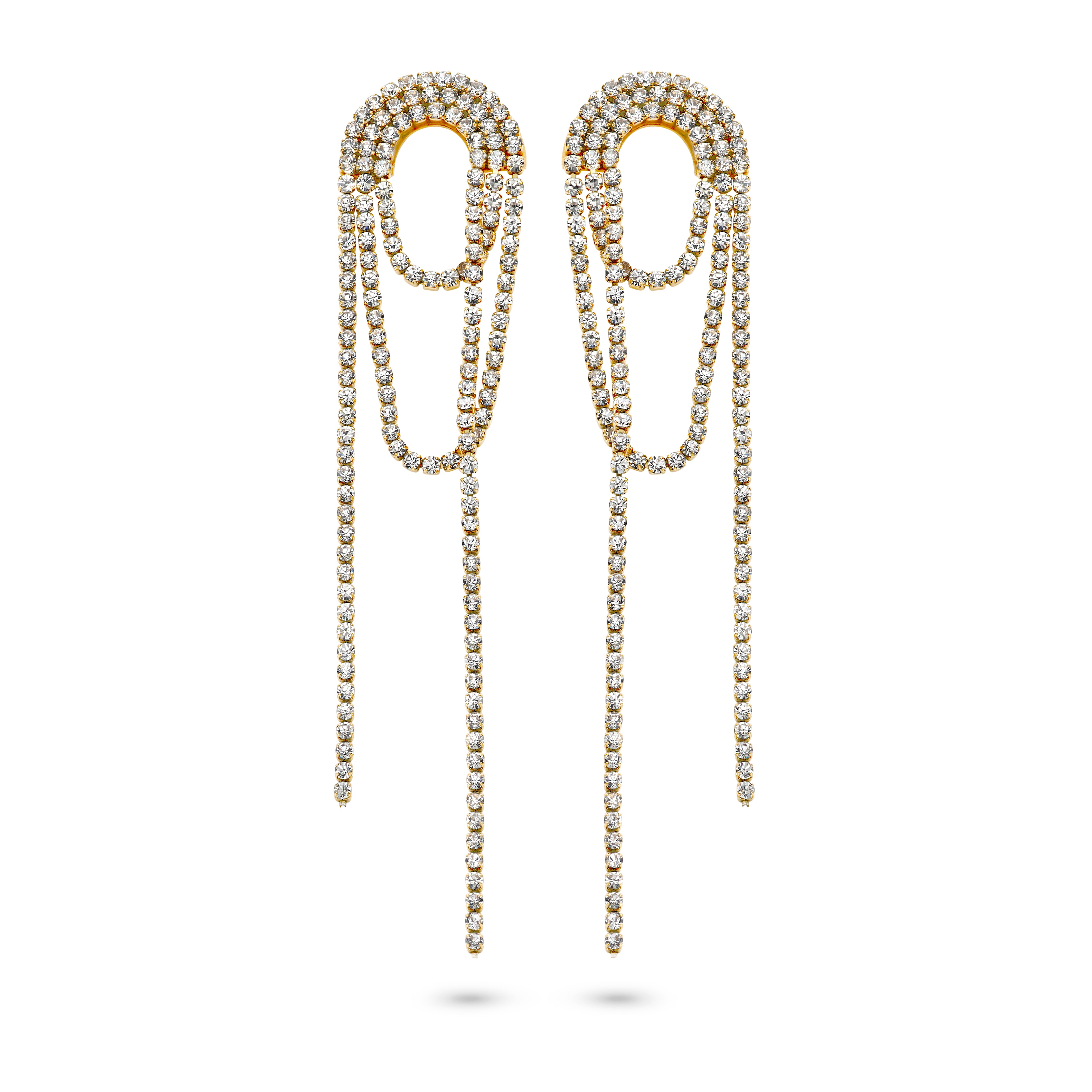 Earrings with zirconia