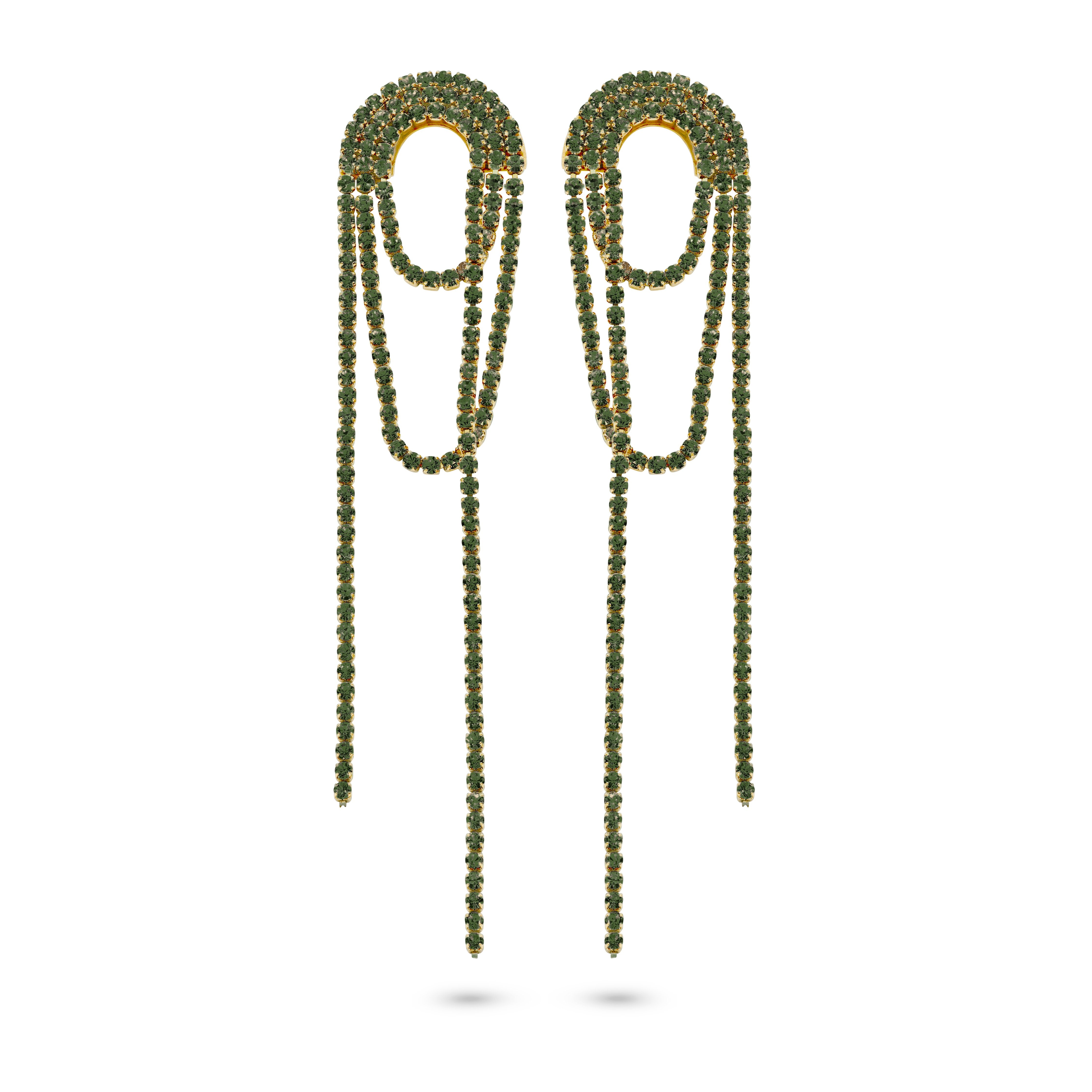 Earrings with zirconia