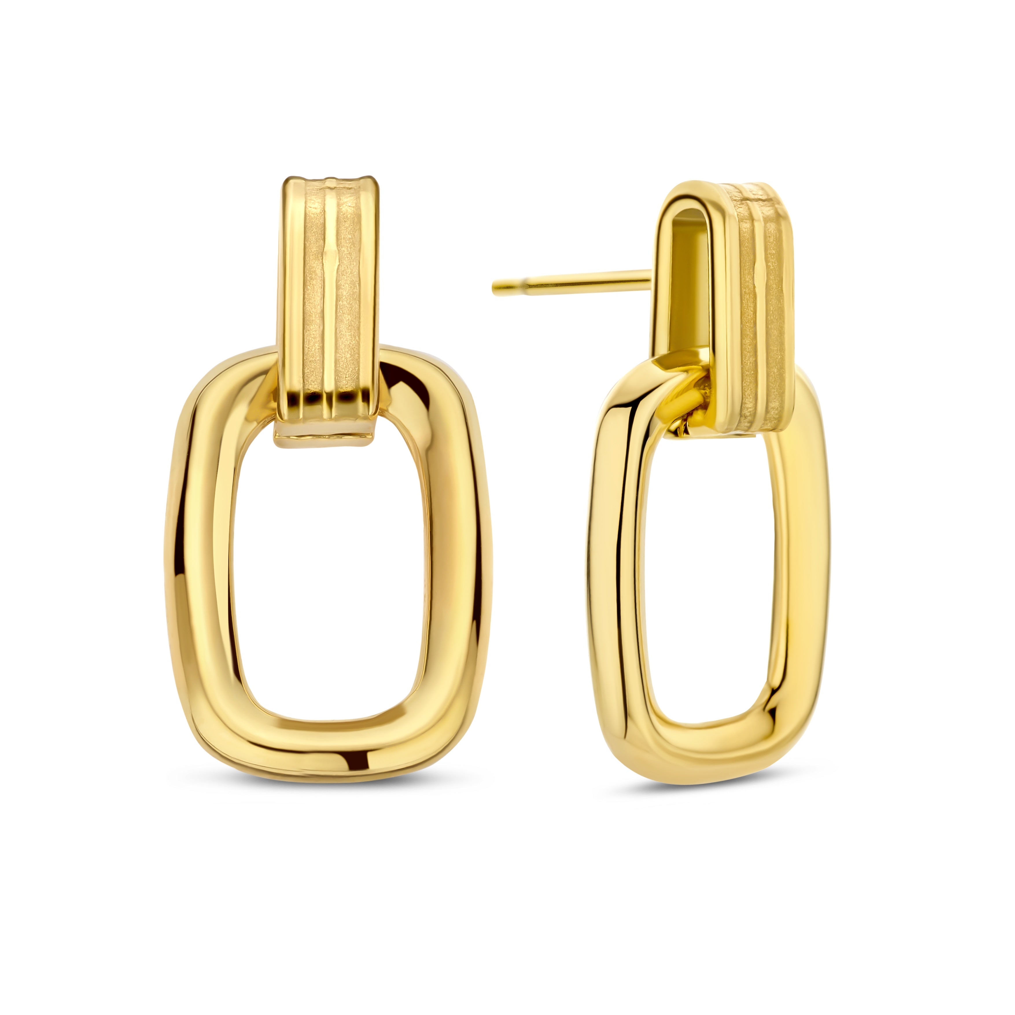 Earrings double hoop