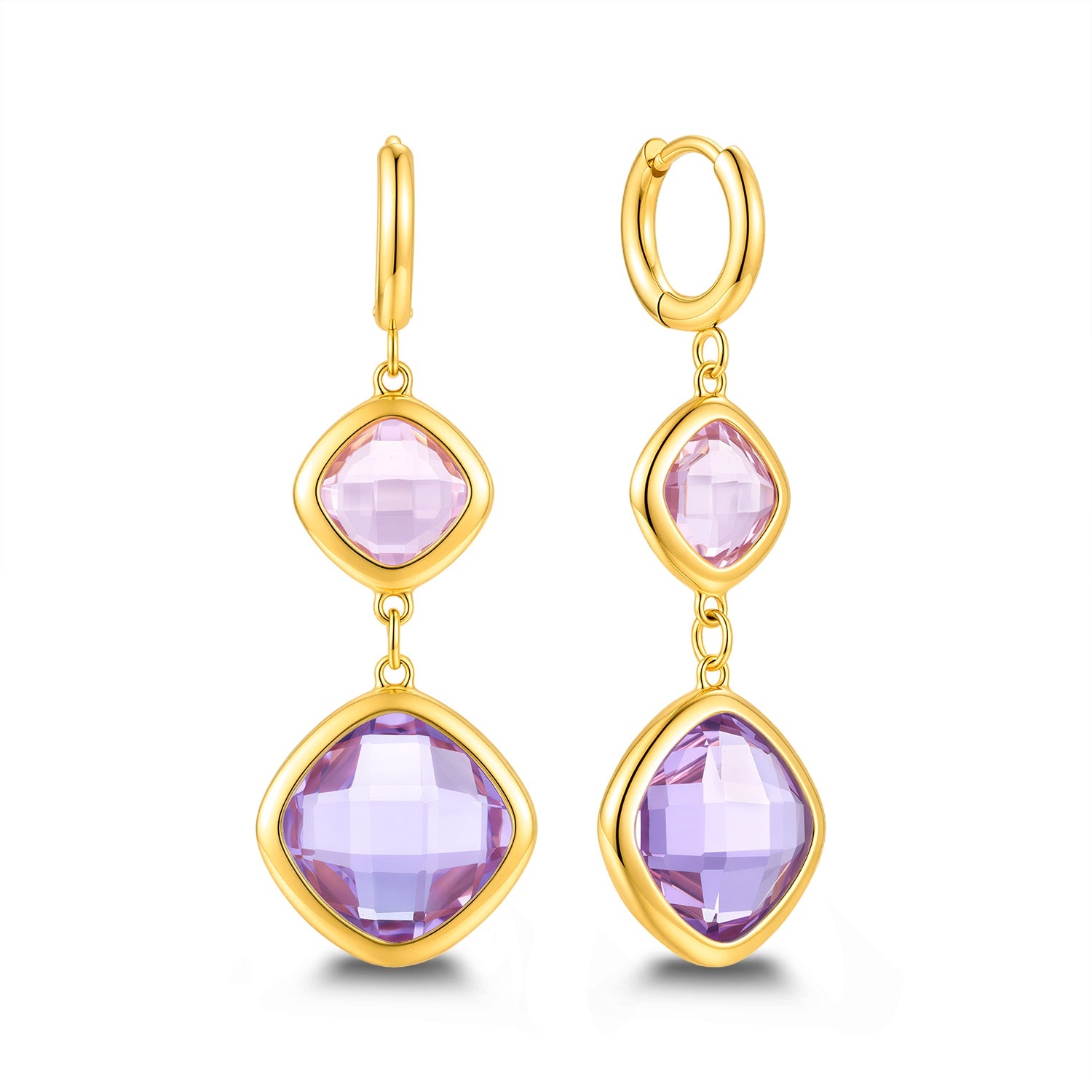 Earring with glass stones