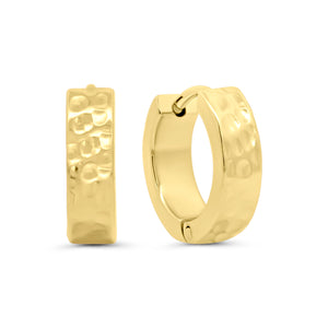 Hammered Hoop Earrings