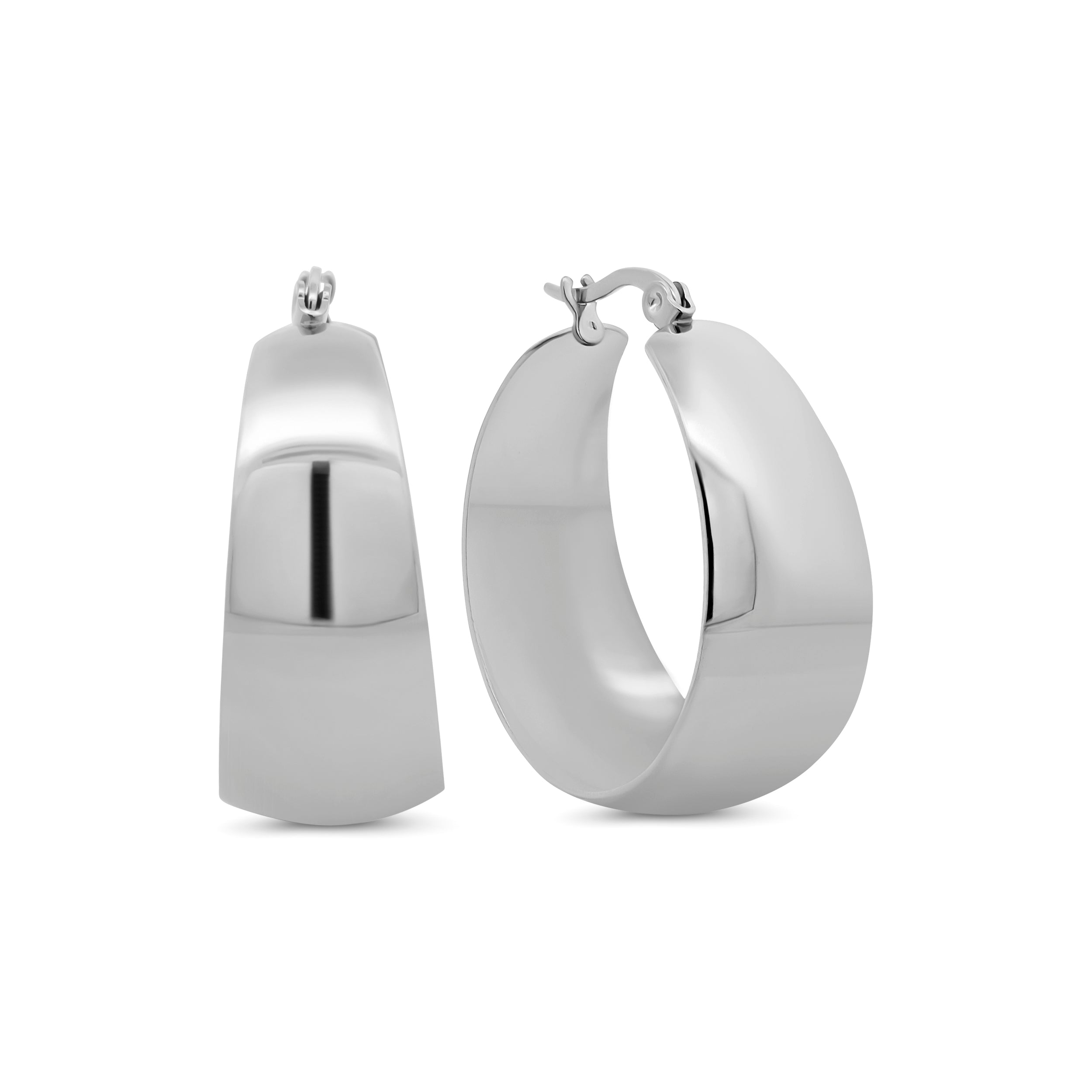 Wide Hoop Earrings