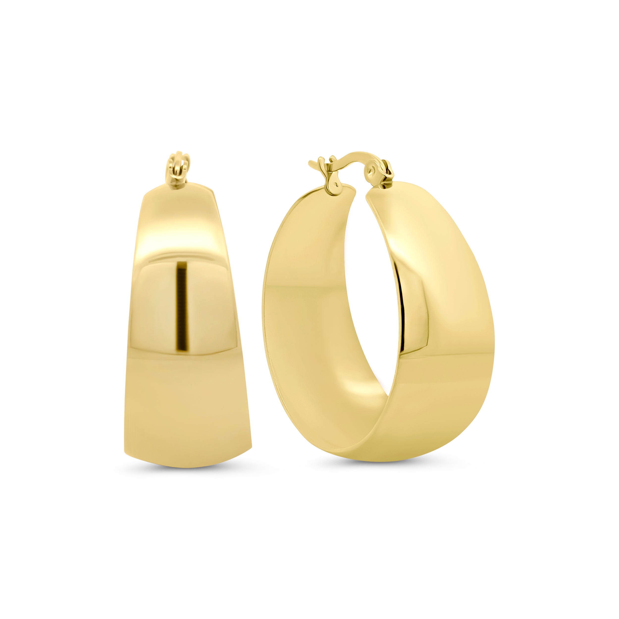 Wide Hoop Earrings