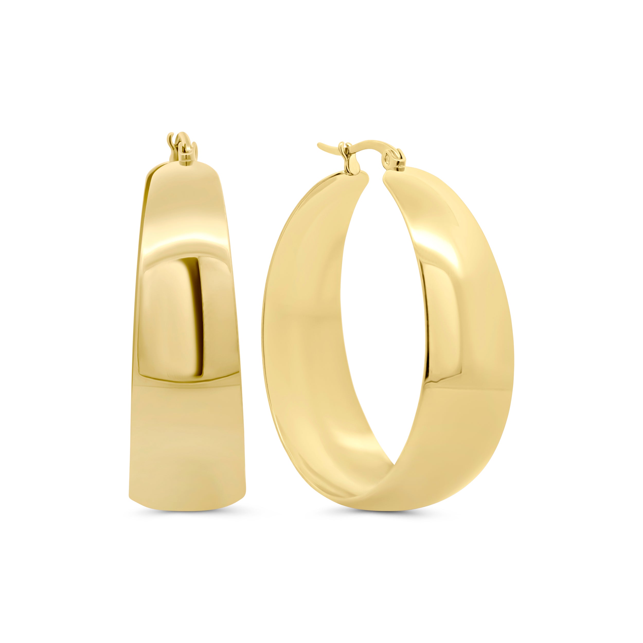 Wide Hoop Earrings