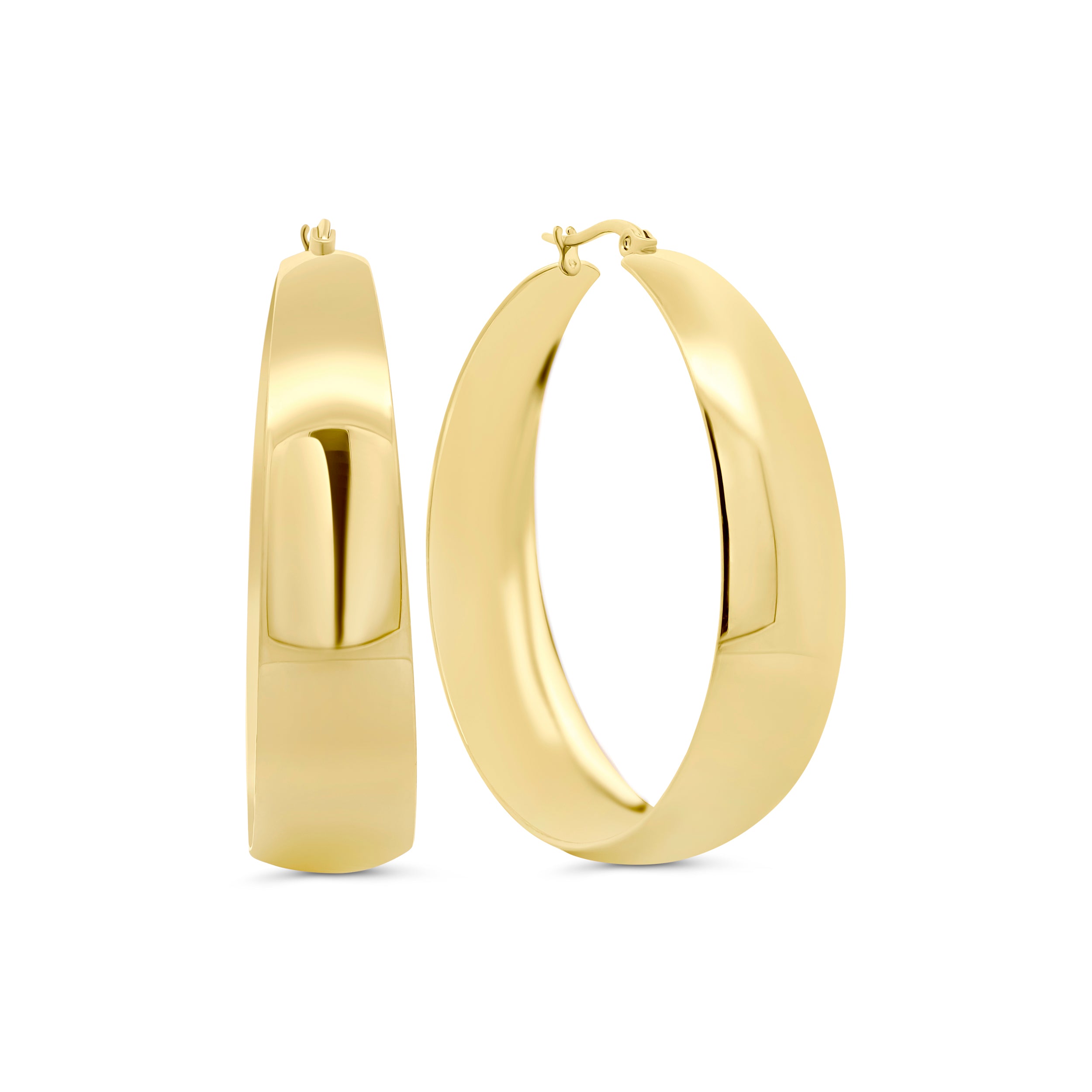 Wide Hoop Earrings