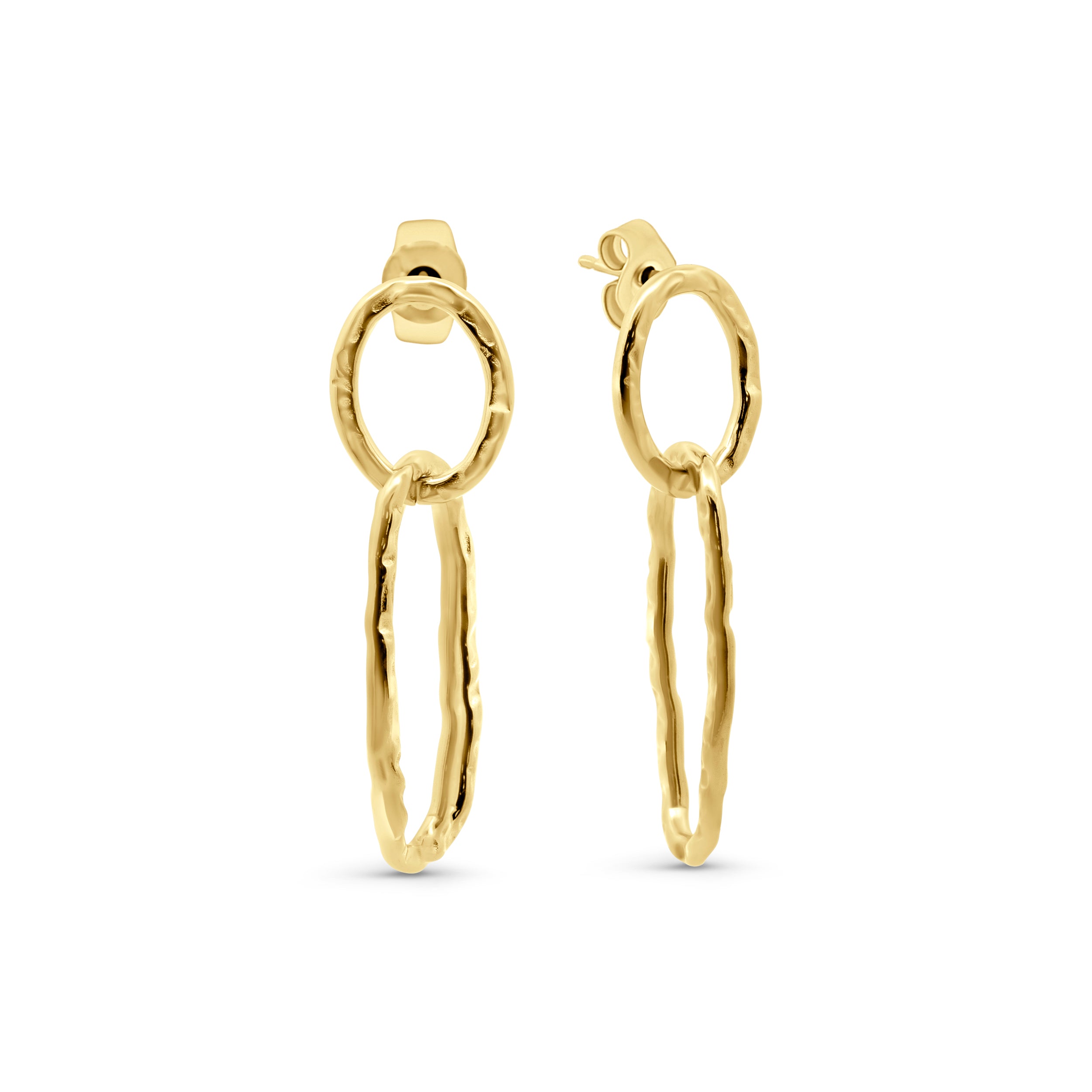 Earrings Linked Rings
