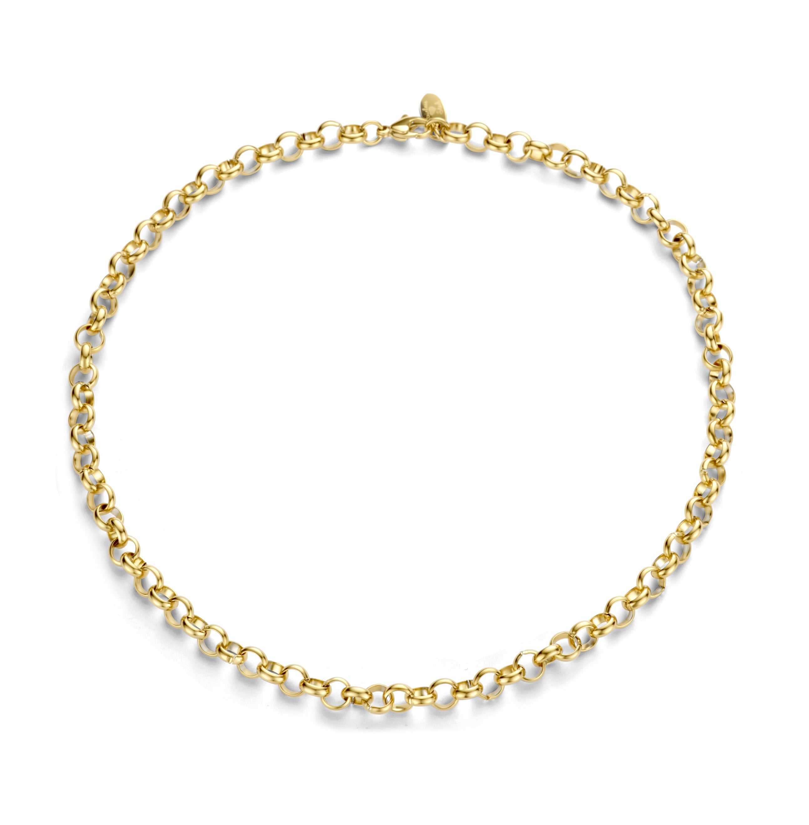 Link necklace with rolo link
