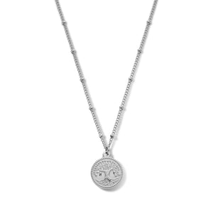 Ketting met ronde levensboom bedel