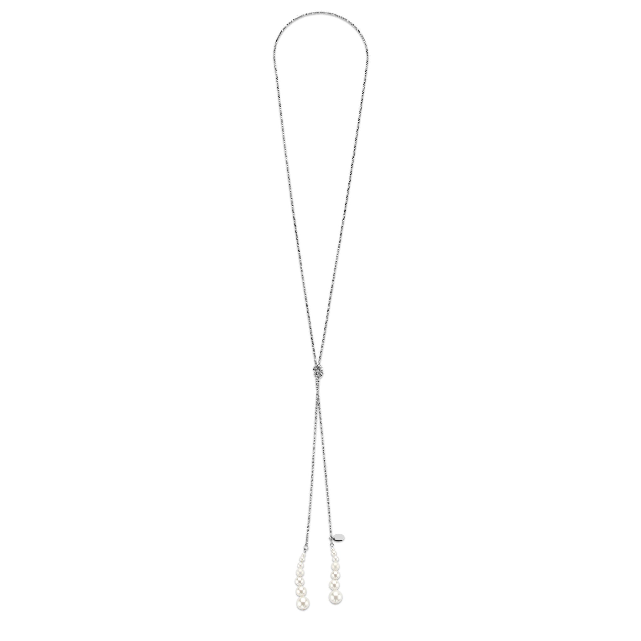 Ketting met bedel van barokparel en koorden