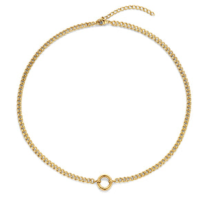 CO88 Collection Necklace Figaro Chain 3mm 40+5cm Stainless Steel