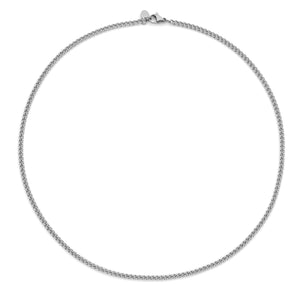 CO88 Collection Gourmet Chain Necklace 3mm 40+5cm Stainless Steel