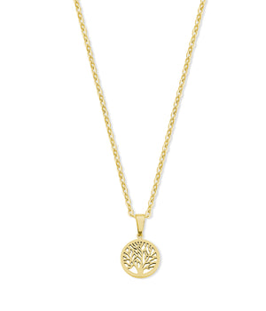 Ketting met levensboom bedel