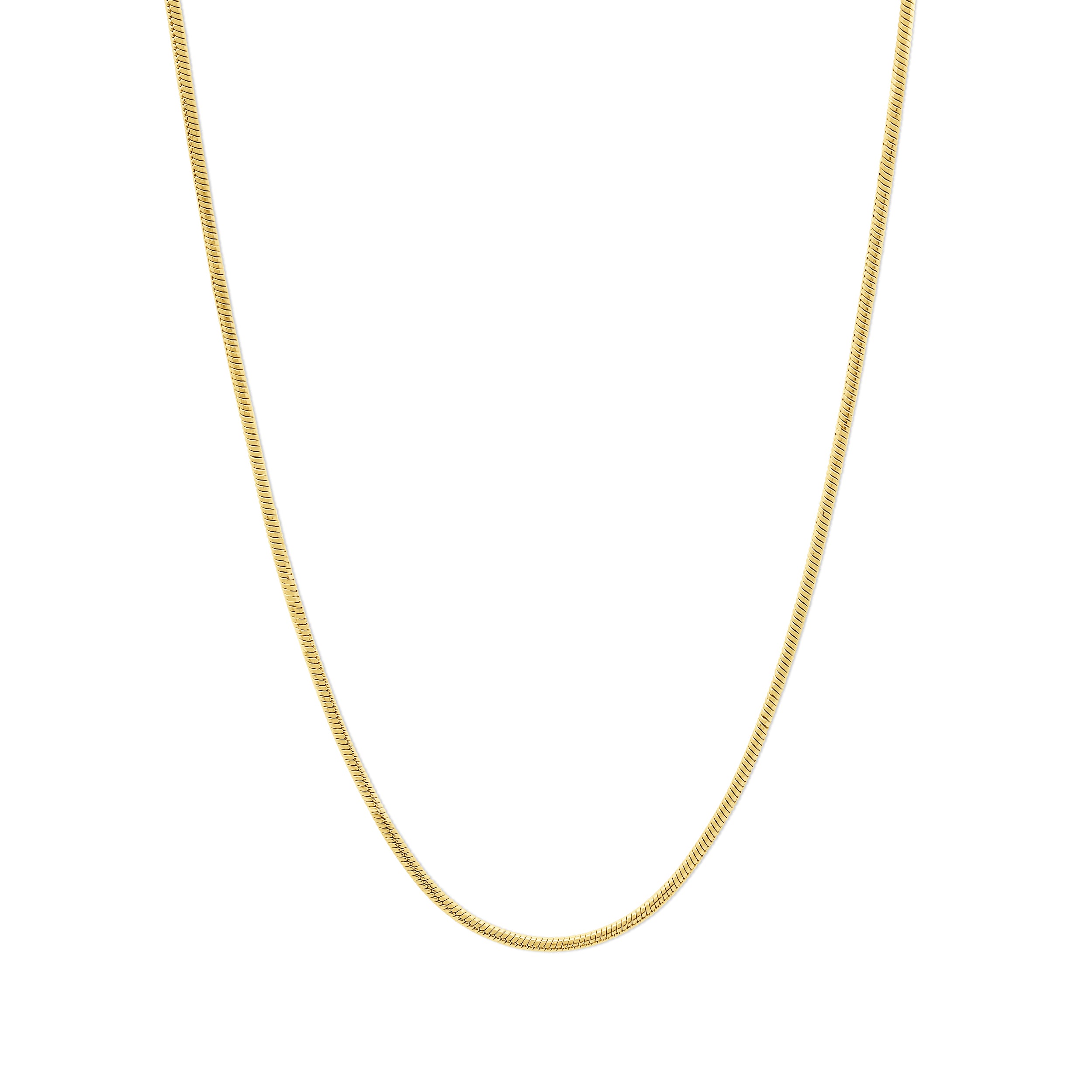 CO88 Collection Snake Chain Necklace 1.6mm Stainless Steel
