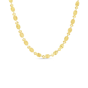 Schakelketting met plat schelpje