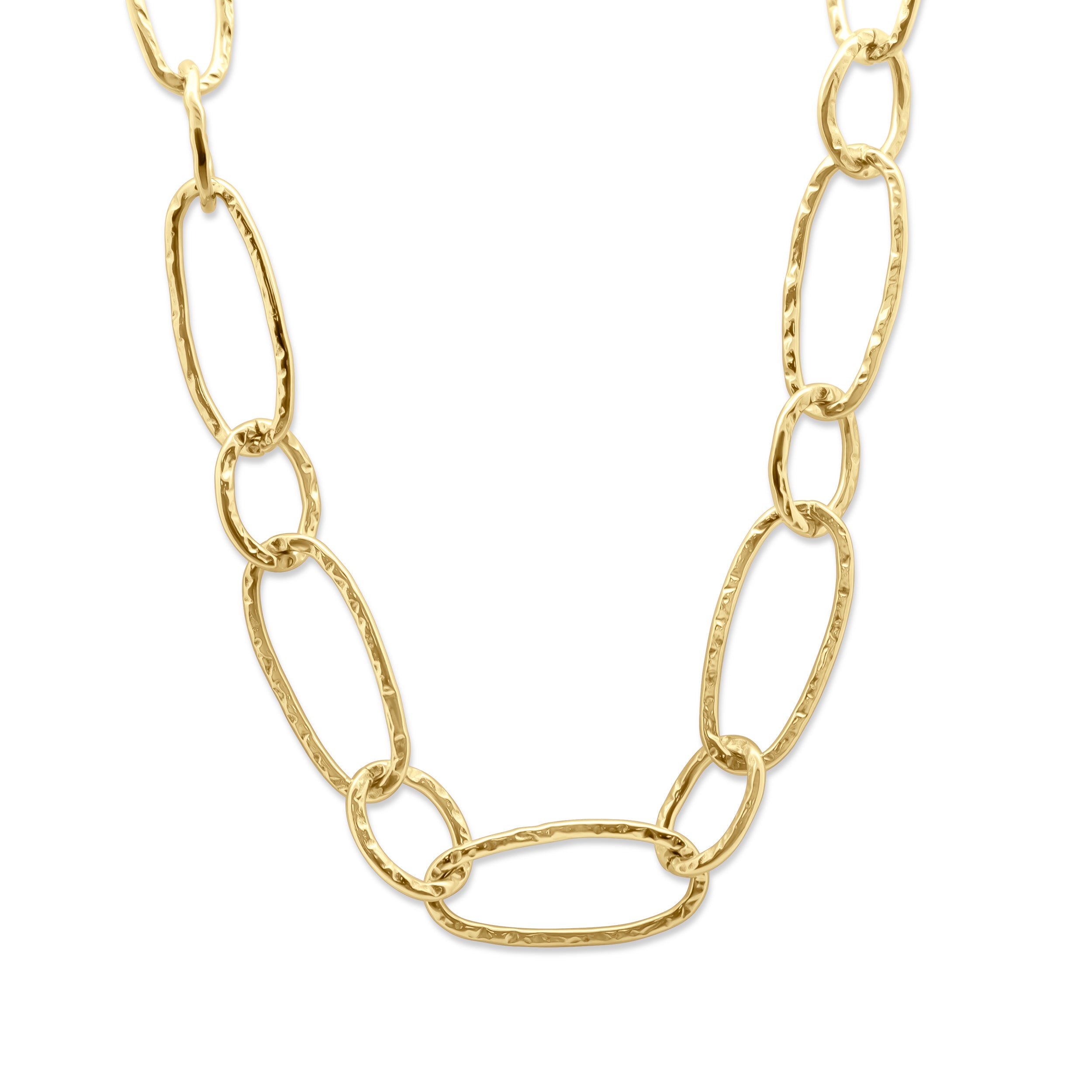 CO88 Collection Necklace Big & Small Rings Stainless Steel
