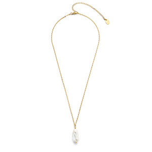 Ketting met barokke parelhanger