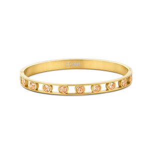 Bangle with round zirconia stones