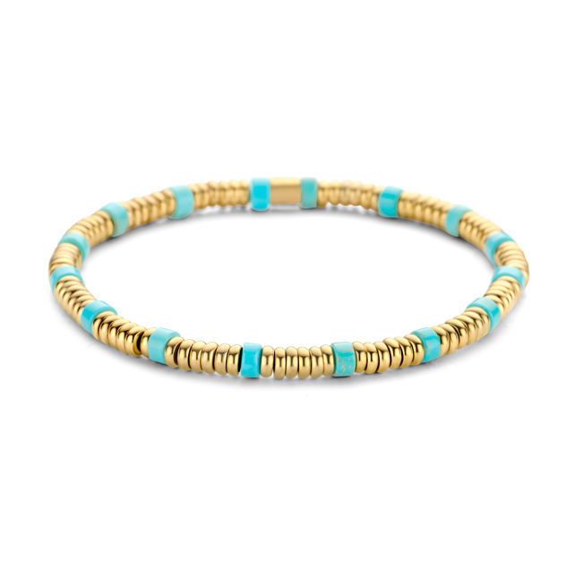 Beaded bracelet with beads